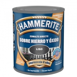 Esmalte directo hierro y oxido hammerite blanco liso 2,5 litros